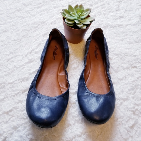 Lucky Brand Womens Size 6M Navy Elastic Flats Lucky Brand Womens Size 6M Navy Elastic Flats